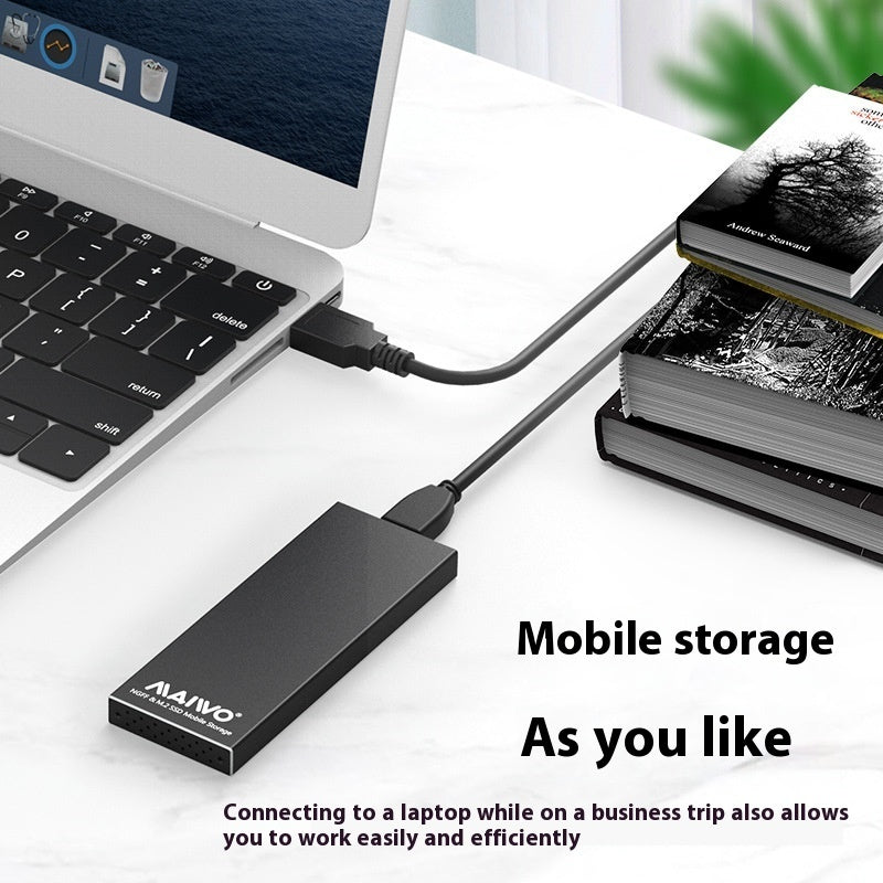 USB30 Solid-State-Festplattenkartusche NGFF-Schnittstelle zu USB30 SSD aus Aluminiumlegierung