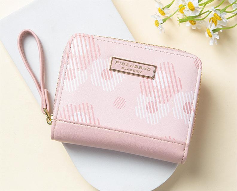 Neu Kreative Hazy Blume frauen Brieftasche Zipper