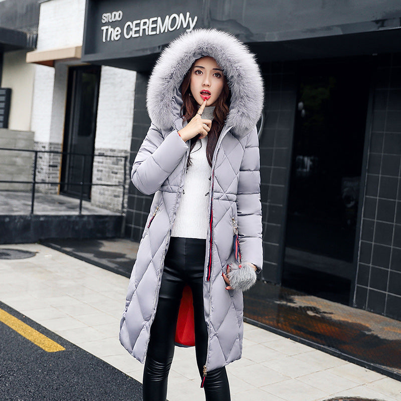 Winter frauen Kleidung Koreanischen Stil Baumwolle-gepolsterte Overknee Verlängert