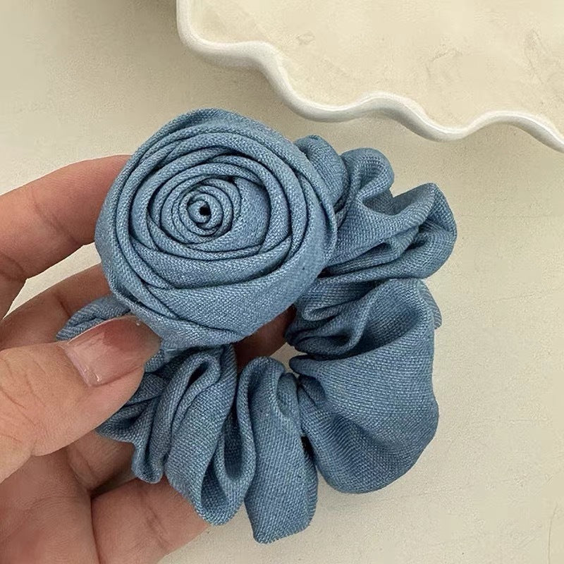 Haarband-Kopfschmuck aus Denim im Western-Stil mit Blumenmuster
