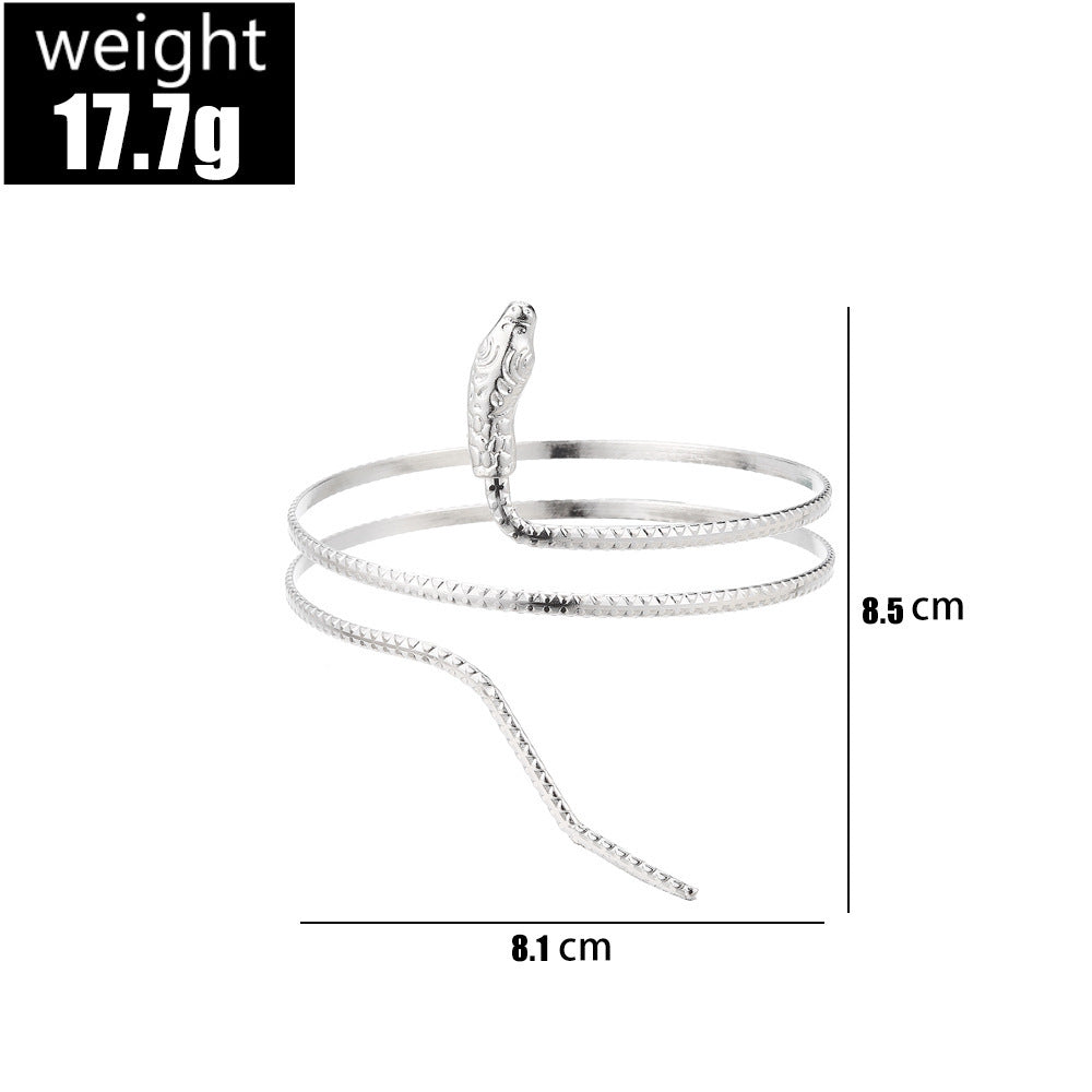 Persönlichkeitstrend Doppellagiges Armband in Schlangenform