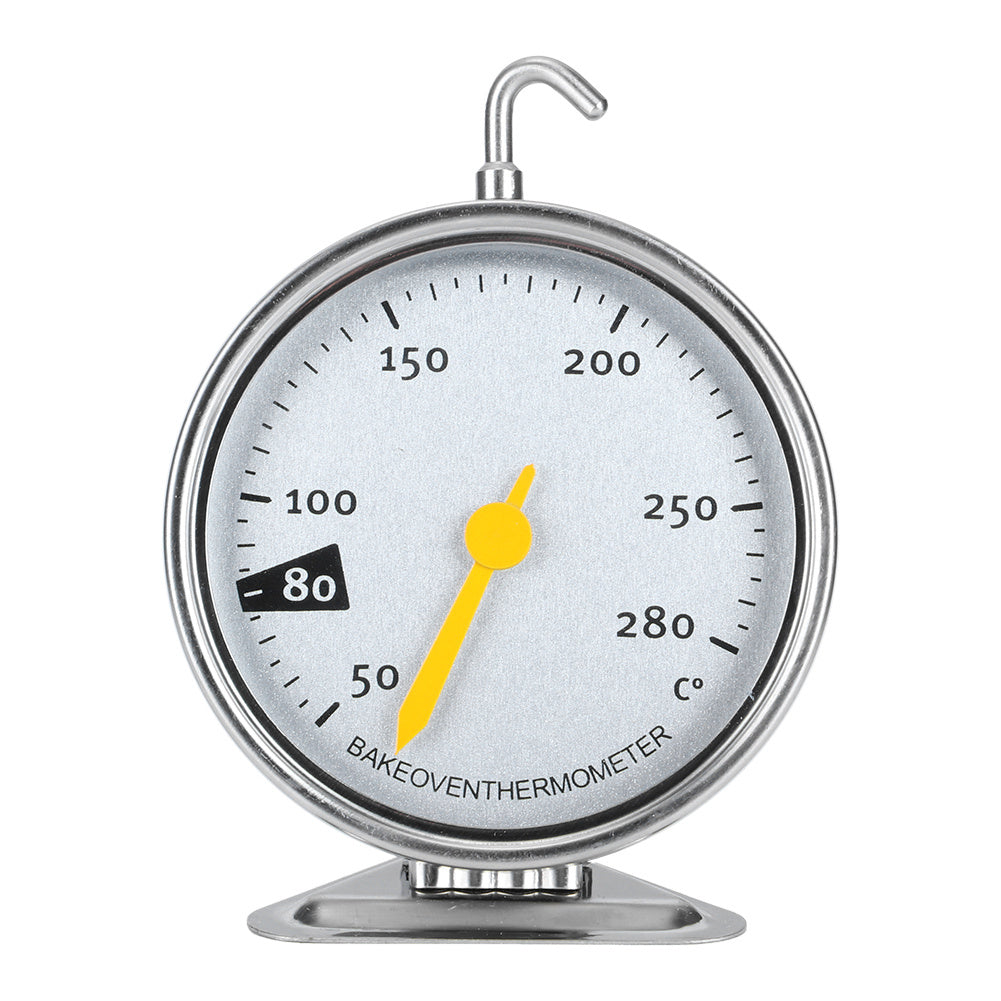 Stainless Steel Large Dial Oven Thermometer with Hook Kitchen Cooking Measuring Tools 50-280℃