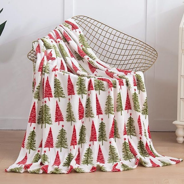 Weihnachtsflanelldecke mit 3D-Druck
