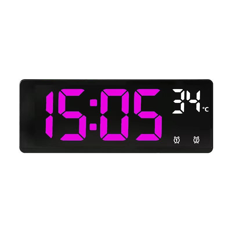 Kreative multifunktionale elektronische Uhr Einfache große Bildschirmuhr Multi-Gruppen-Alarm