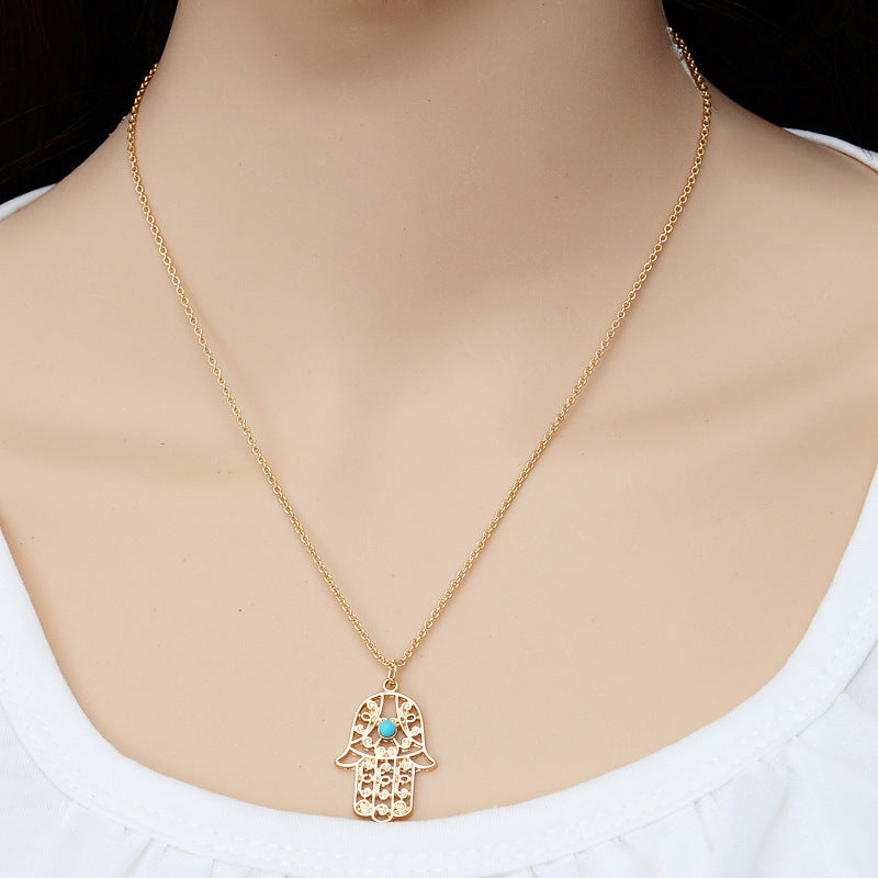 Fatima palm necklace