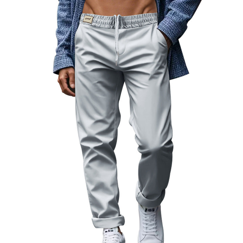 Lockere, bequeme, schnelltrocknende, taillierte Freizeithose für Herren in reiner Farbe