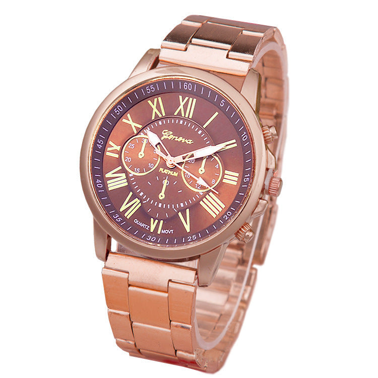 Damen Freizeit Quarzuhr aus legiertem Stahlband
