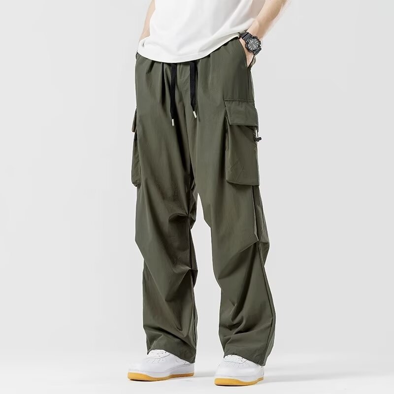 Lockere gerade Cargohose Weite Hose Herren