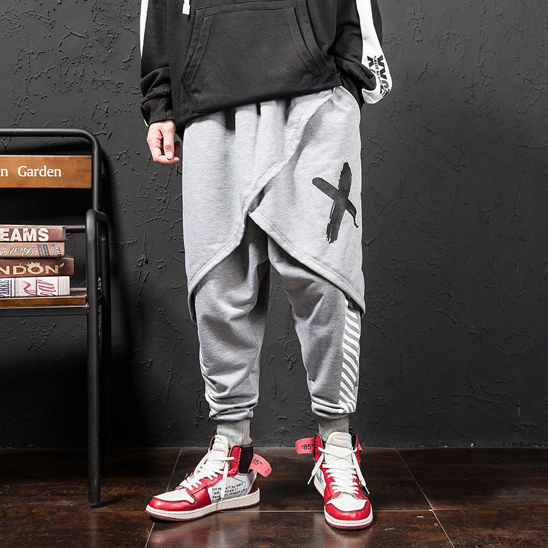Japanische Hip-Hop Trend Printing Casual Hosen Männer