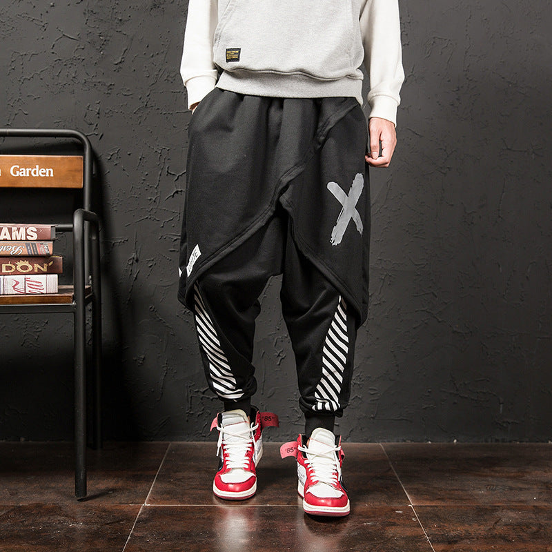 Japanische Hip-Hop Trend Printing Casual Hosen Männer