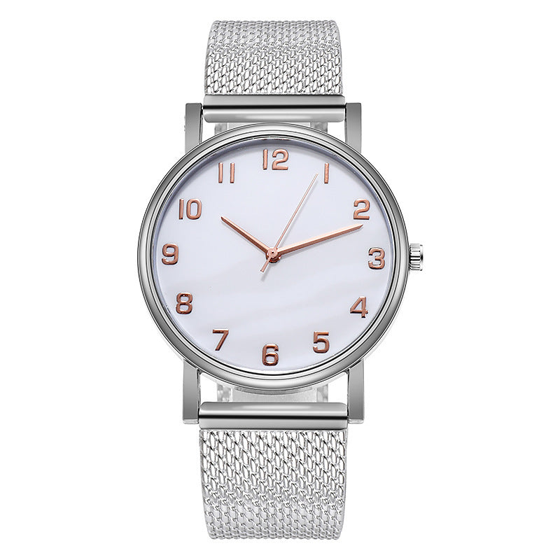Damen Mesh Trap Quarzuhr Casual Einfache Digitale Damenuhr