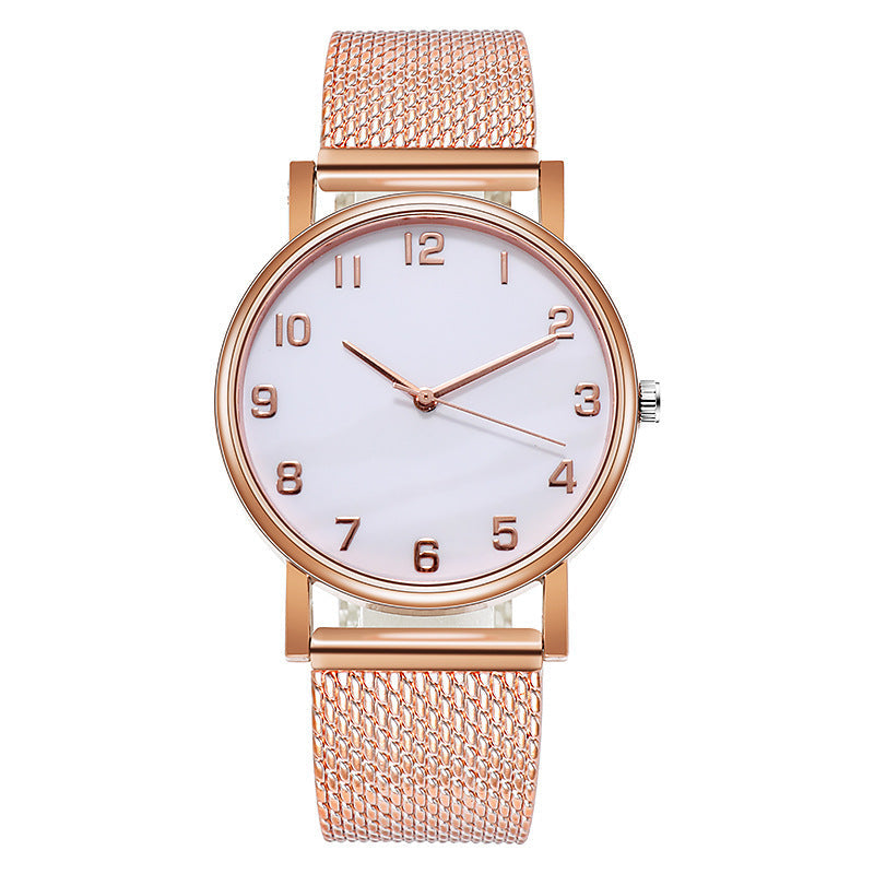 Damen Mesh Trap Quarzuhr Casual Einfache Digitale Damenuhr