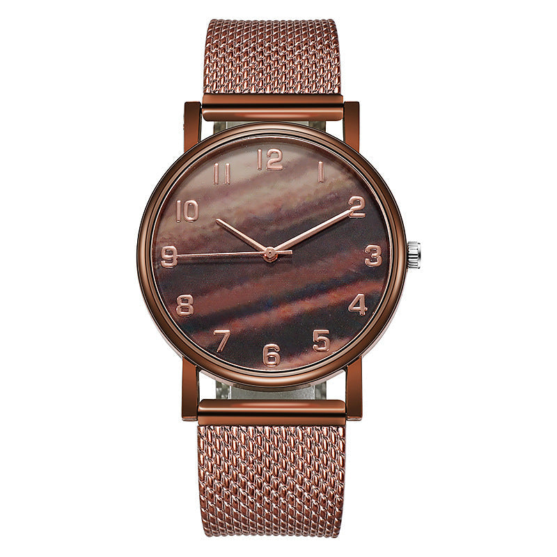 Damen Mesh Trap Quarzuhr Casual Einfache Digitale Damenuhr