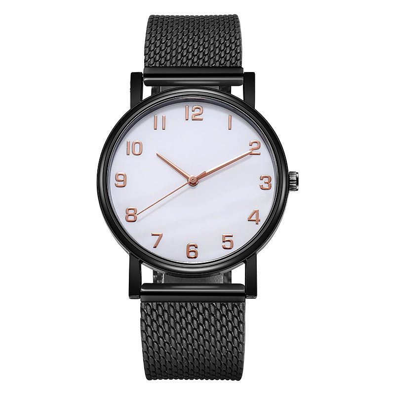 Damen Mesh Trap Quarzuhr Casual Einfache Digitale Damenuhr