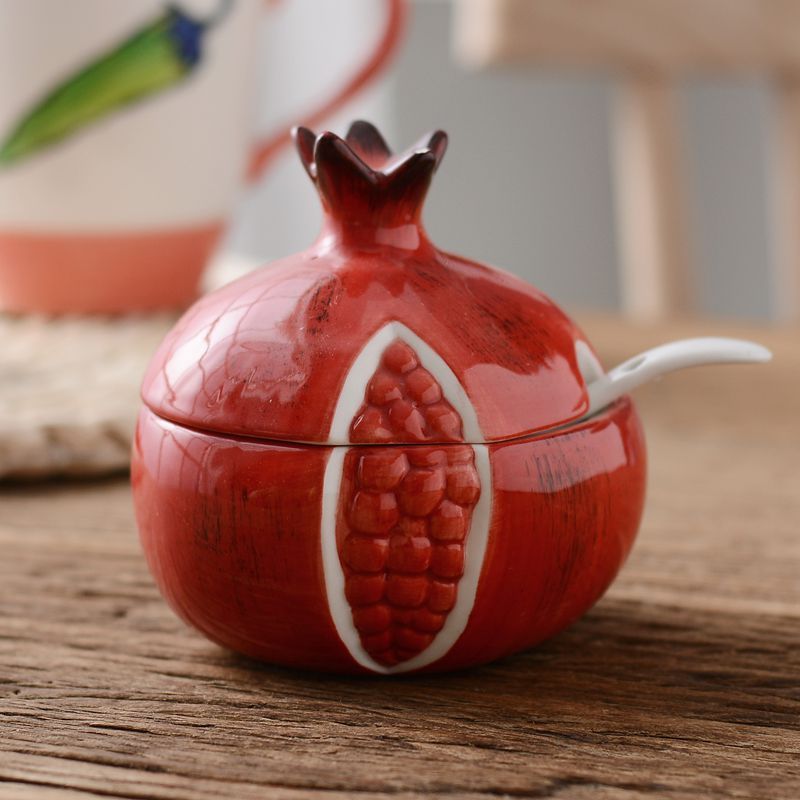 Japanese Ceramic Seasoning Jar Set Kitchen Supplies