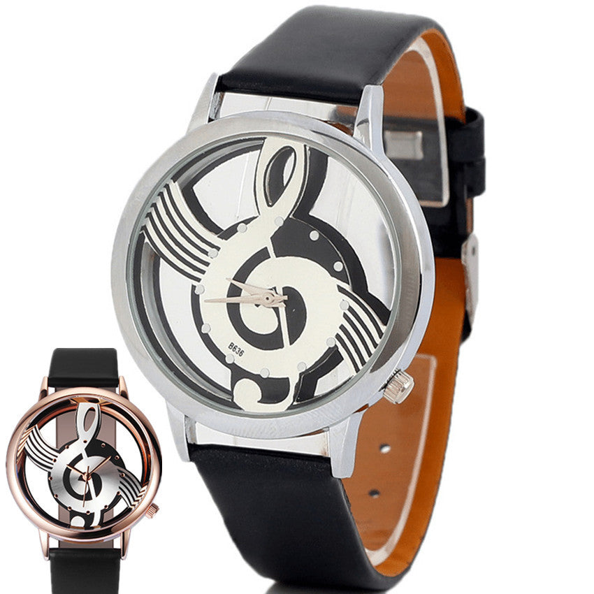 Koreanische Mode Hohl Note männliche und weibliche Paar Uhr