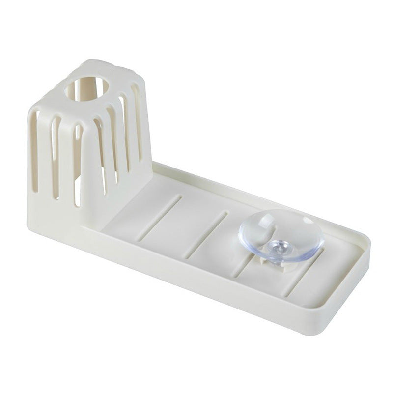 Spüle Saugnapf Rack Reinigungsbürste Rack Ablauf Küche Nicht Perforiert Schwamm Löffel Seife Lagerung Rack