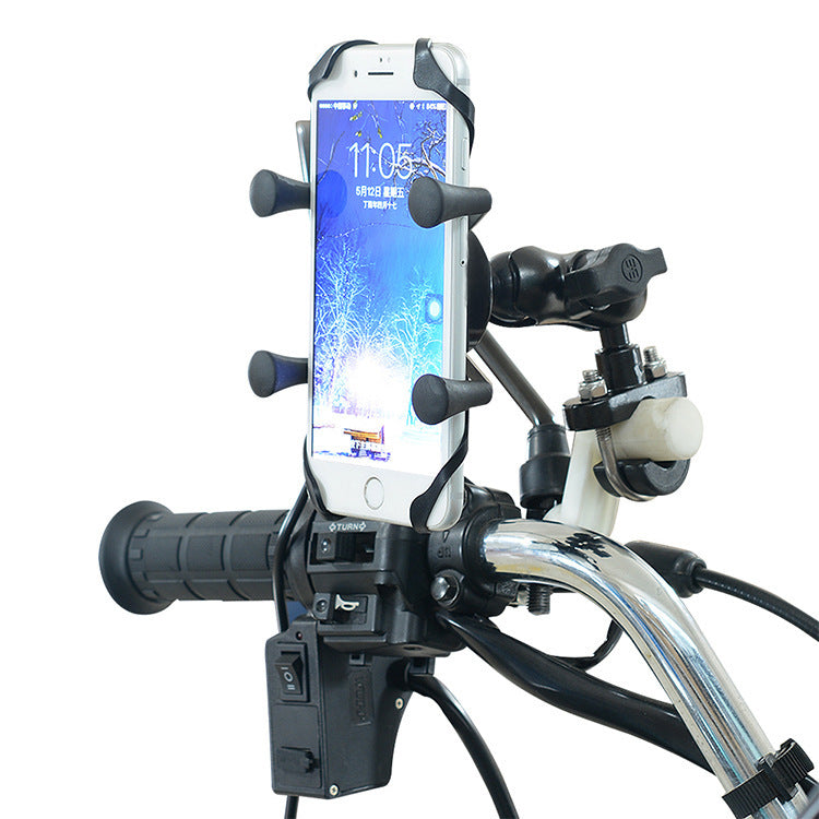 Motorrad Handy Halterung Änderung Elektrische Fahrrad Fahrrad Zubehör Aluminium Legierung Basis Halterung