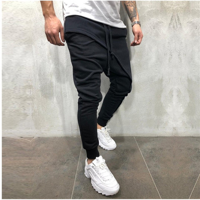 Jogginghose Hip Hop Jogginghose Schlank Casual Sport Kordelzug Hose Herren
