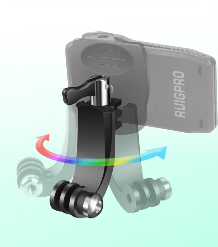 Für Go Pro Zubehör 360-Grad-Drehung Rucksack Tasche Clip Clamp Für Gopro Hero 9 8 7 6 5 4 Xiaomi Yi Für Sjcam Sj4000 Telefon