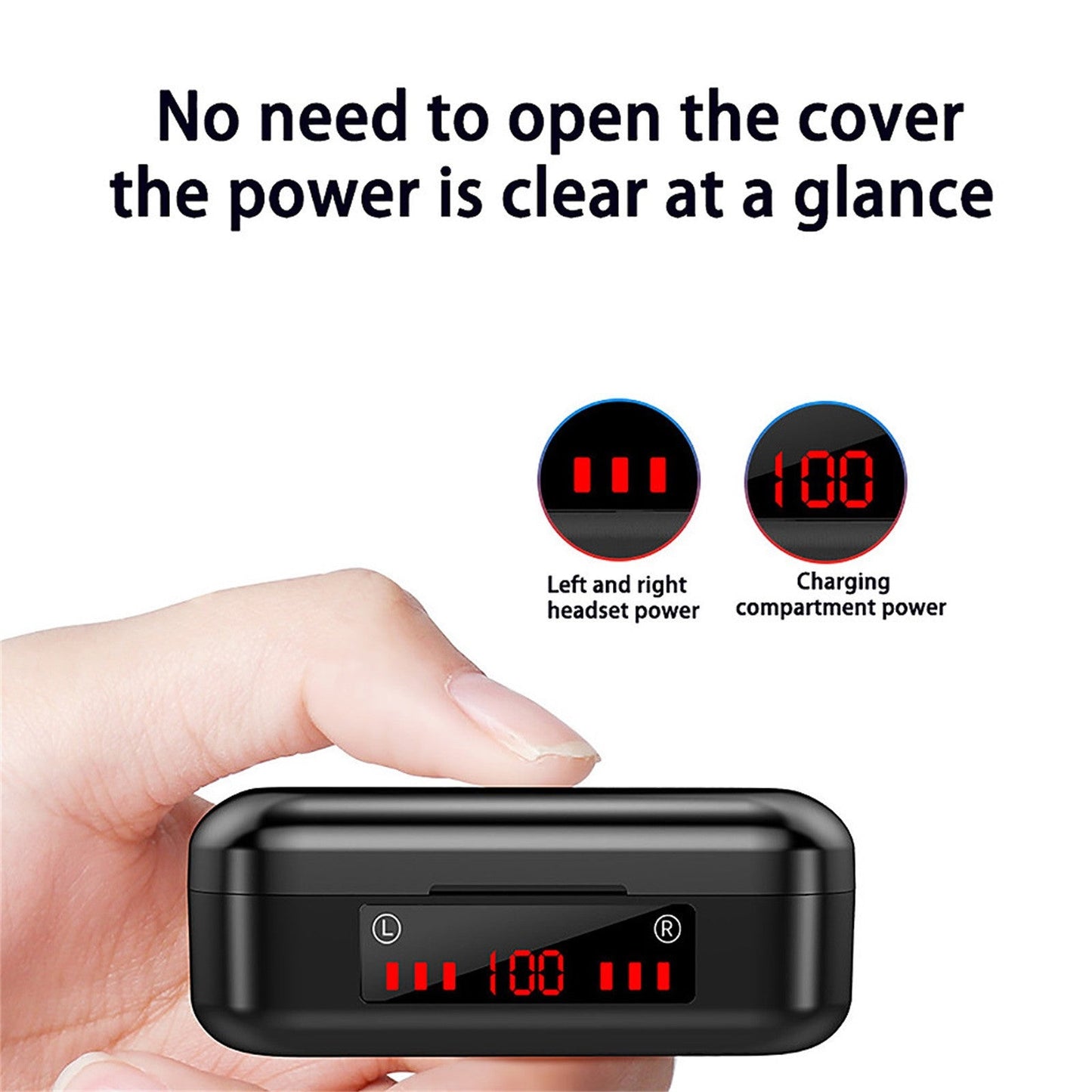 Drahtloses Bluetooth-Touch-Headset Mini Binaural Cross Border Tws Batterieanzeige 5.0