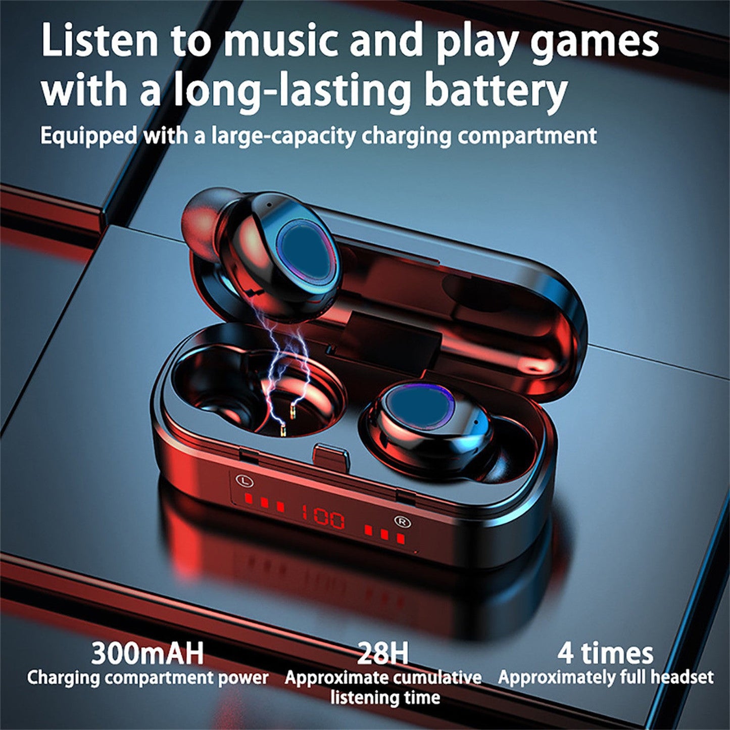 Drahtloses Bluetooth-Touch-Headset Mini Binaural Cross Border Tws Batterieanzeige 5.0