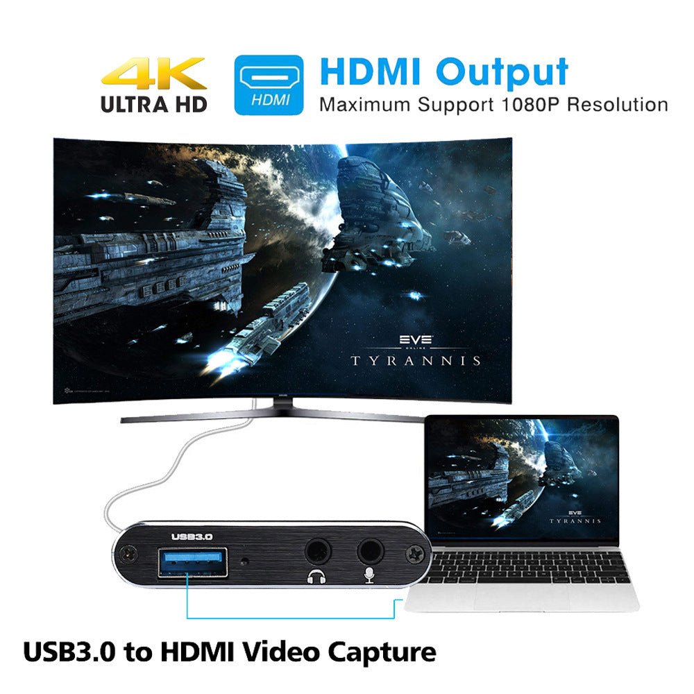 Hdmi Video Capture Card Capture Card 4K Bildschirm Aufnahme Usb3.0 1080P 60Fps Spiel Capture