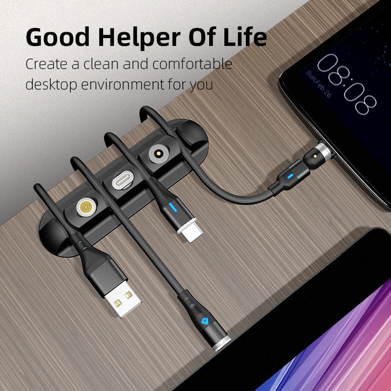 Desktop-Ladegerät Magnetischer Datenkabel-Organizer Weicher Kunststoff Kreative Geschenkaufbewahrung Fester Kabel-Organizer