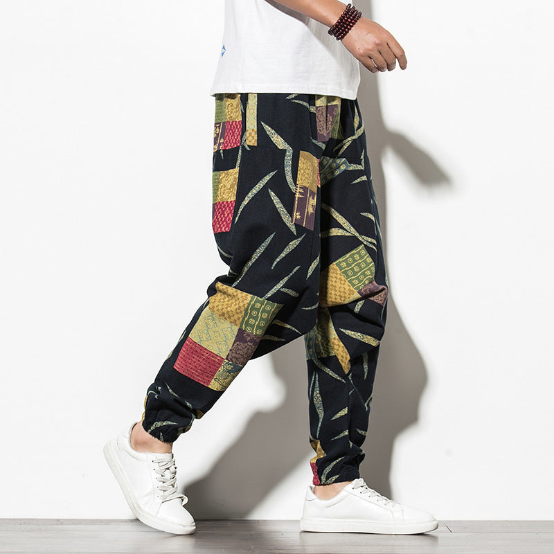 Sommer Chinesischen Wind Bundle Fuß Hosen Für Männer Mast