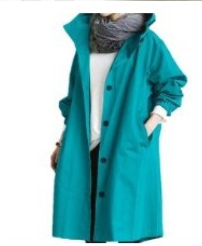 Übergroße, schmale Windjacke im koreanischen Stil für Damen