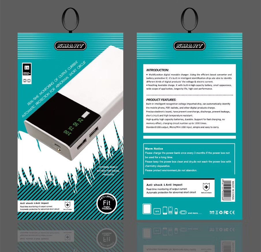 Neu 20000Mah Power Bank Schwarz Reis Power Bank Angepasst Power Bank Power Bank