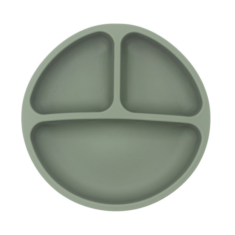 Silikon Baby Anti-drop Rutschfeste Essteller Lebensmittel Fach Platte