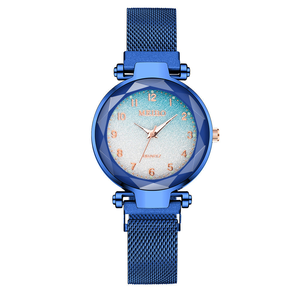 Mode Uhr Starry Sky Zifferblatt Uhr Klassische Damen Magnet Schnalle Quarzuhr Drop Shipping
