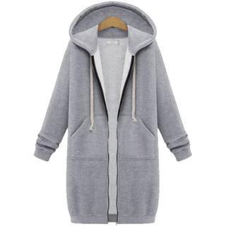 Kapuzen langarm winter pullover damen jacke in eine lange dicke hemd