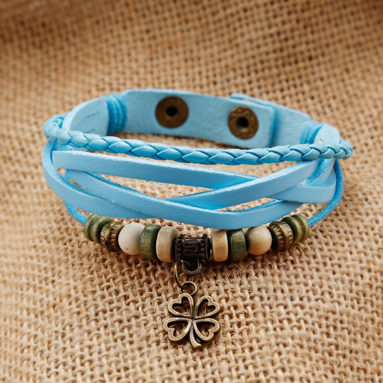 Armbanduhr mit Aufzug aus Rindsleder