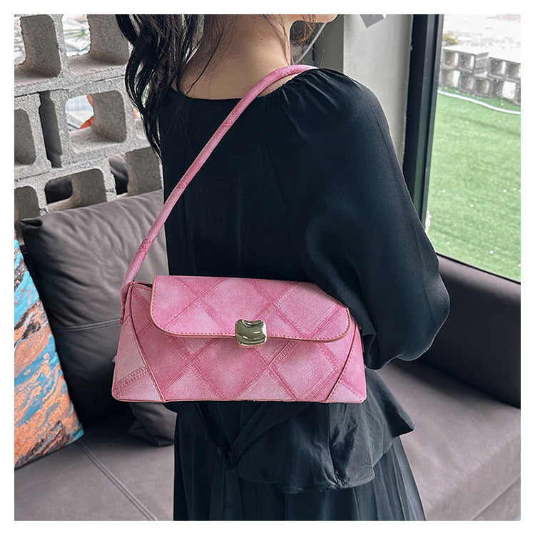 Modische, lässige und einfache Baguette-Tasche zum Tragen in der Hand