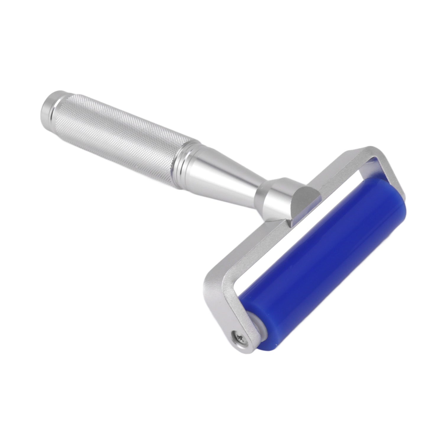 Staubentfernungsrolle, Silikon, weicher Griff aus Aluminiumlegierung, Eisenlager, antistatische Rolle für Film, Staub, Fasern, Pulver, 4 Zoll/10,16 cm