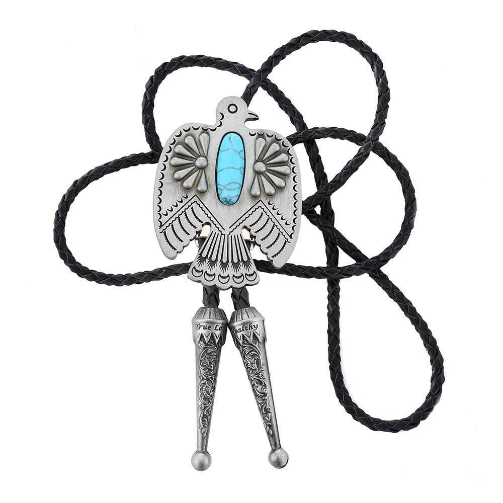 Turquoise Alloy Seat Creative Bow Tie