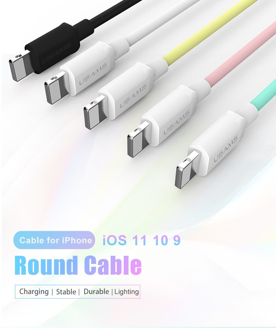 Kompatibel mit USB-Kabel für Ladegerät X 8 7 6 6s Plus 5 5s SE, 2A 1M Mobiles USB-Datenkabel für Kabel für Lightning-Kabel