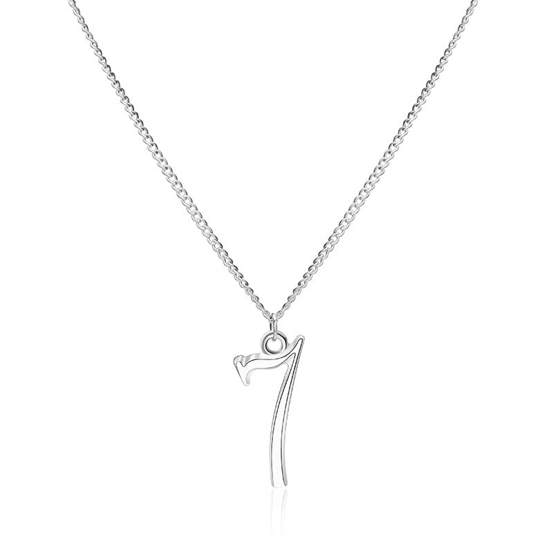 Arabic lucky number hair pendant