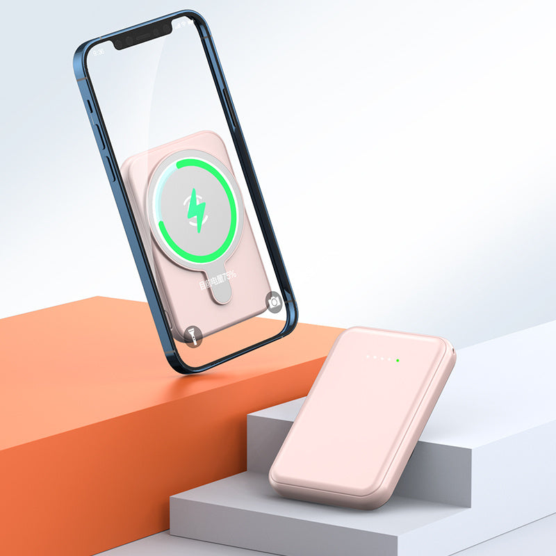 Mini magnetische Powerbank 5000mAh Kabellos