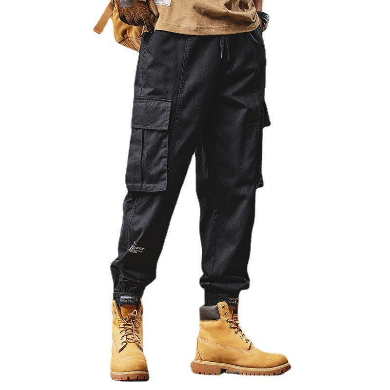Lockere, gerade, schwere Cargohose für Herren