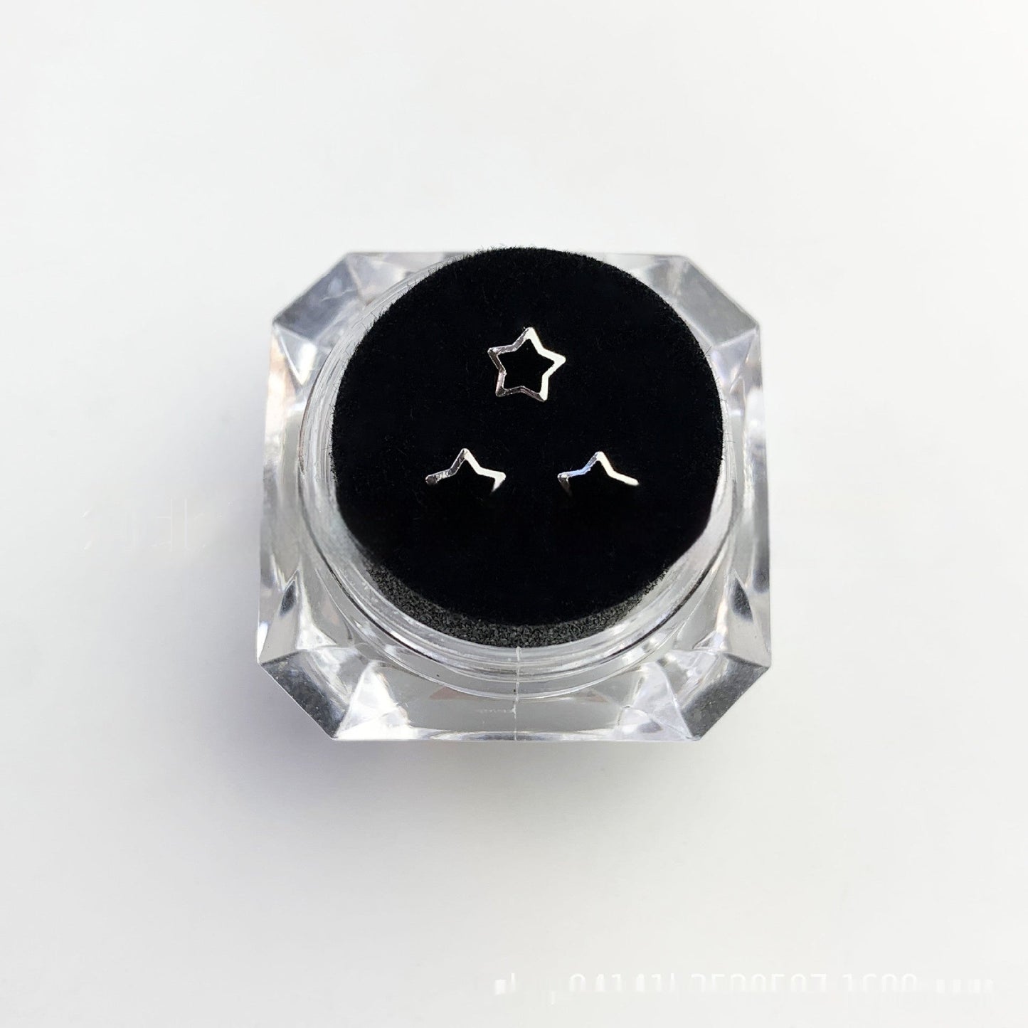 Außenhandel Produkte Rose Gold Metall Ultra-dünne Zahn-dekoration Strass 3 PCsbox Metall Hohl Scheibe Zähne