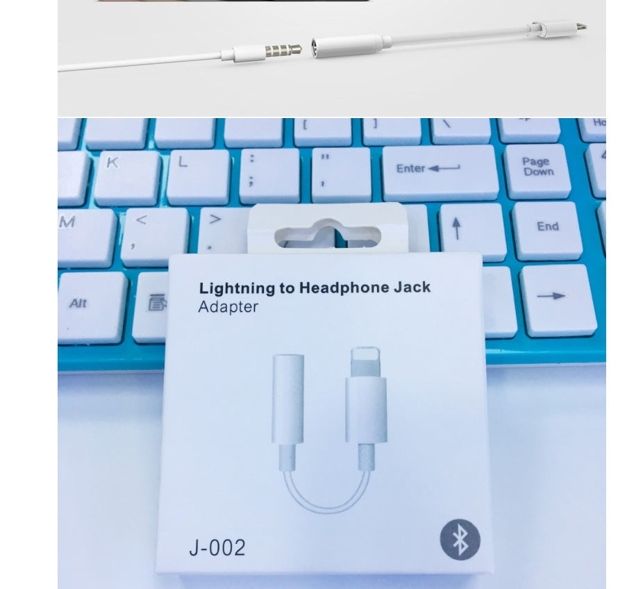 Audioadapter kompatibel für 78X Lightning auf 3,5 mm 2-in-1-Audioadapter