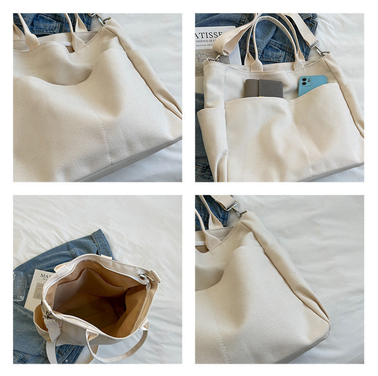 Damen Herbst Kapazität Retro Einfache Canvas Tasche