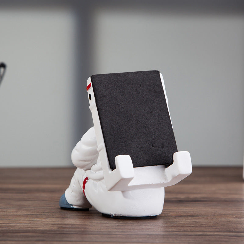 Einfacher Astronauten-Handyständer, Studenten-Desktop-Halter, süßer Raumfahrer-Handyhalter, kreatives Geschenk, kleine Schreibtisch-Dekoration