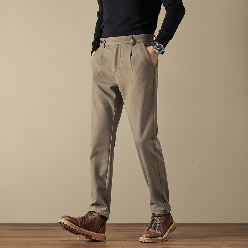 Herrenhose Locker Gerade Wollhose