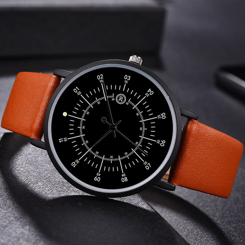 Lässige, individuelle Uhr mit Lederarmband