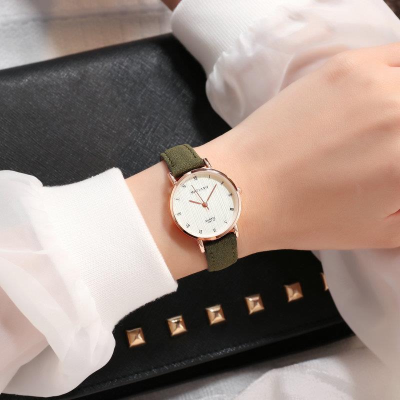 Einfache Casual Gürtel Damen Paar Quarzuhr