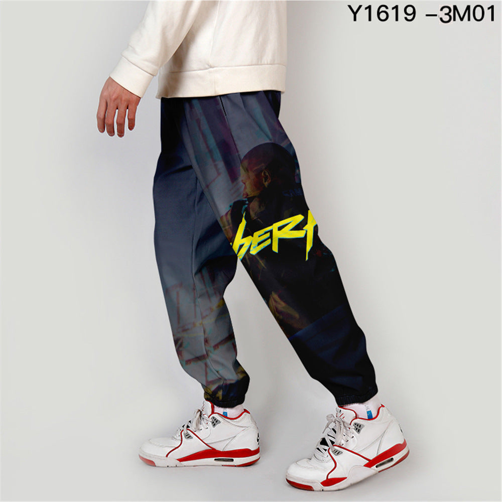Cyberpunk 2077 Punk Cargo Hose Sommer Dünn
